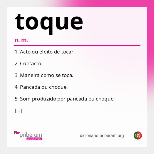 Significado de toque